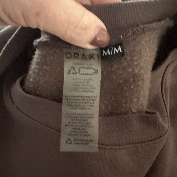 Oraki oversized crewneck chocolat - Picture 3 of 3